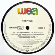12inch Vinyl Single - Sir Prize - Declaration (Dipdipda)