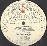 LP - Sir William Walton , Hallé Orchestra , Hallé Choir , Michael Rippon , James Loughran - Belshazzar's Feast