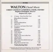 CD - Sir William Walton , Stephen Darlington , The Choir Of Christ Church Cathedral - Choral Works
