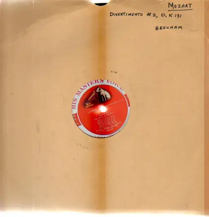 Sir Thomas Beecham , The Royal Philharmonic Orchestra - The Great Elopement / Divertimento No. 2 In D, K. 131