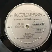 LP - Sir Thomas Beecham , The Royal Philharmonic Orchestra - Favourite Overtures