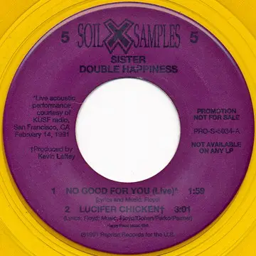 Sister Double Happiness / Too Much Joy - No Good For You / Rap Like Mine