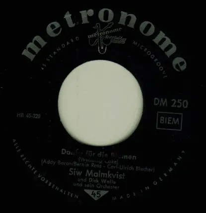Siw Malmkvist - Danke für Die Blumen