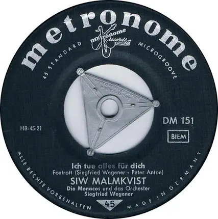 Siw Malmkvist - Ich Tue Alles Für Dich / Lucky Boy