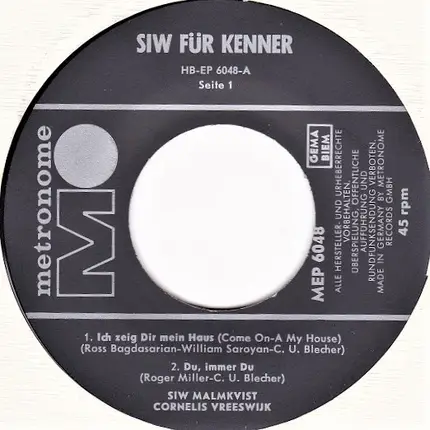 Siw Malmkvist - Siw Malmkvist Für Kenner