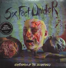 Six Feet Under - Nightmares of the Decomposed (dark violent marble)