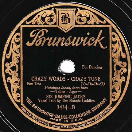 Six Jumping Jacks - I Love The College Girls / Crazy Words - Crazy Tune