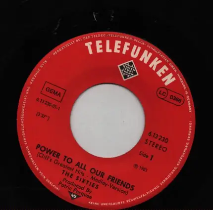 Sixties - Power To All Our Friends
