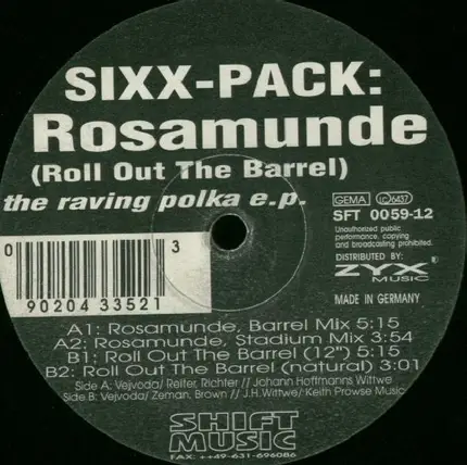 Sixx-Pack - The Raving Polka E.P.