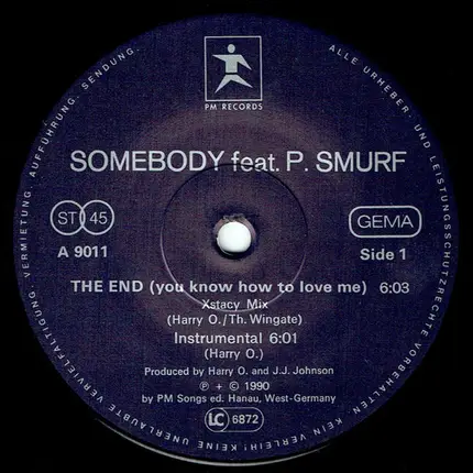 Somebody Feat. P. Smurf - The End (you know how to love me)
