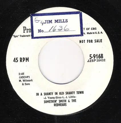 Somethin' Smith & The Redheads - Coal Dust On The Fiddle / In A Shanty In Old Shanty Town