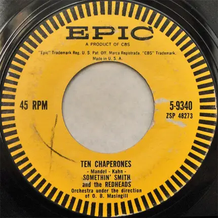 Somethin' Smith & The Redheads - Poor Butterfly / Ten Chaperones