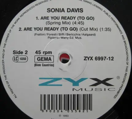 Sonia Davis - Are You Ready To Go
