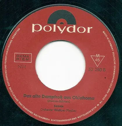 Sonnie - Frankie Boy / Das Alte Dampfroß Aus Oklahoma