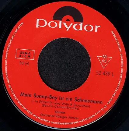 Sonnie - Mein Sunny-Boy Ist Ein Schneemann / Sunshine Sonnie