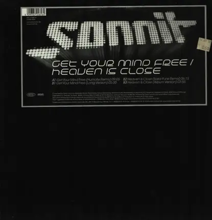 Sonnit - Get Your Mind Free / Heaven Is Close