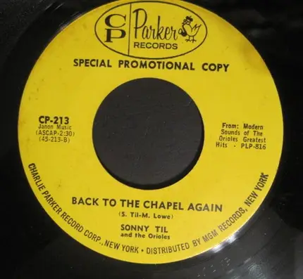 Sonny Til And The Orioles - Lonely Christmas / Back To The Chapel Again