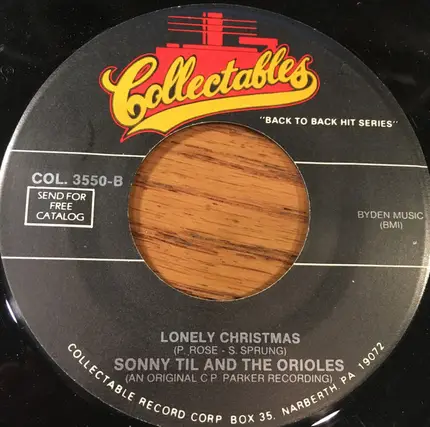 Sonny Til And The Orioles - What Are You Doing New Years Eve / Lonely Christmas