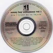 CD - Sonny Boy Williamson - Volume 1 Don't Start Me To Talkin'