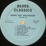 LP - Sonny Boy Williamson - Blues Classics By Sonny Boy Williamson Volume 3