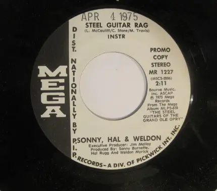 Sonny Burnette , Hal Rugg ,and Weldon Myrick - Steel Guitar Rag