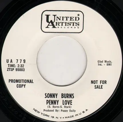 Sonny Burns - Penny Love / Little Car Draggin' The Shoes