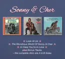 CD-Box - Sonny & Cher - Look At Us ★ The Wondrous World Of ★ In Case You're In Love - Foldout Digipak