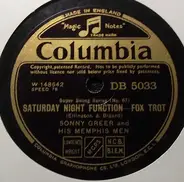 Sonny Greer And His Memphis Men - Saturday Night Function / Beggars Blues