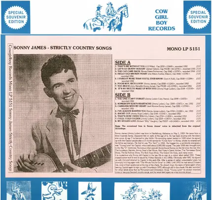 Sonny James - Strictly Country Songs
