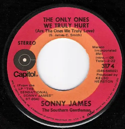 Sonny James - The Only Ones We Truly Hurt (Are The Ones We Truly Love)
