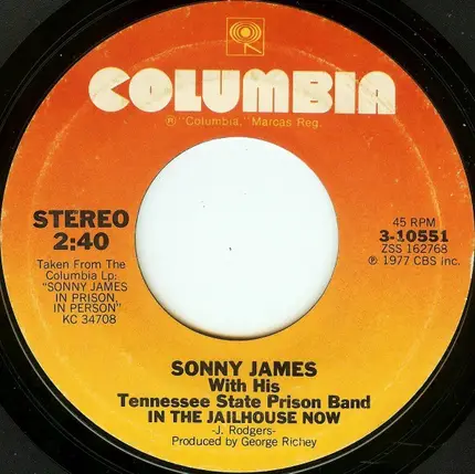 Sonny James With His Tennessee State Prison Band - In The Jailhouse Now / Amazing Grace