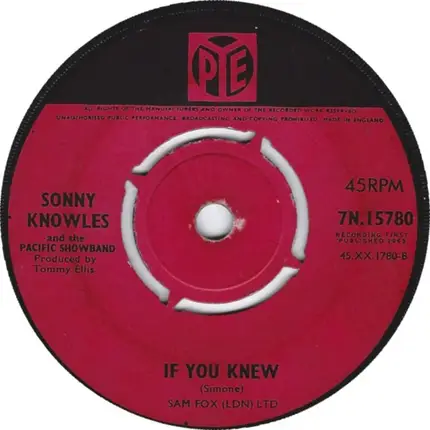Sonny Knowles and The Pacific Showband - No One Will Ever Know