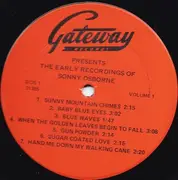 LP - Sonny Osborne - The Early Recordings Of Sonny Osborne 1952-1953 Vol. 1