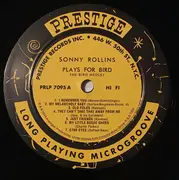 LP - Sonny Rollins Quintet With Kenny Dorham And Max Roach - Rollins Plays For Bird - Mono, Ltd. Ed., Numbered, 200g