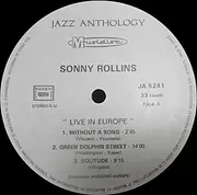 LP - Sonny Rollins - Live In Europe