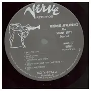 LP - Sonny Stitt Quartet - Personal Appearance - OBI