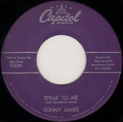 Sonny James - First Date, First Kiss, First Love