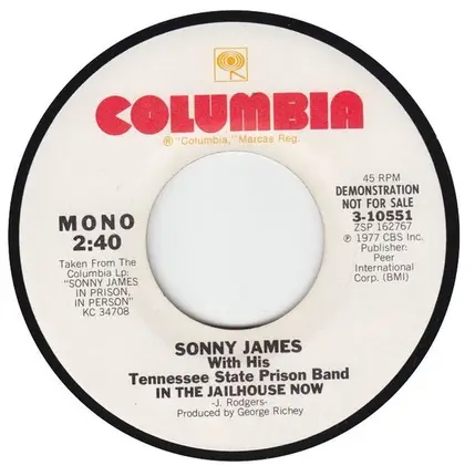 Sonny James With His Tennessee State Prison Band - In The Jailhouse Now
