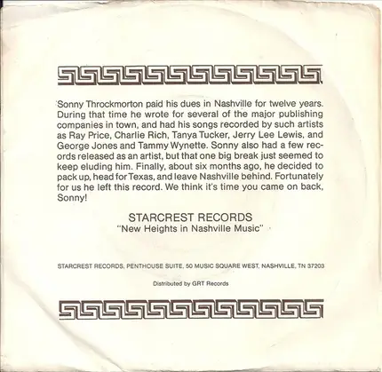 Sonny Throckmorton - Rosie