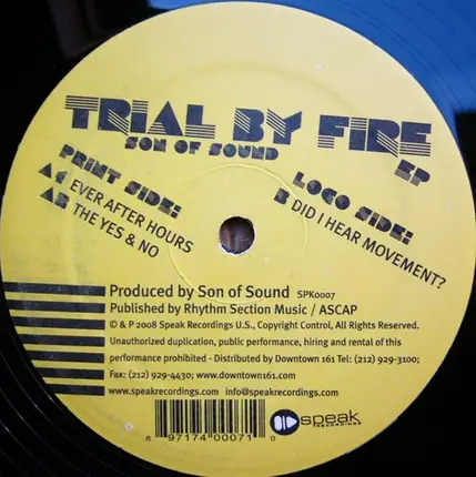 Son Of Sound - Trial By Fire Ep