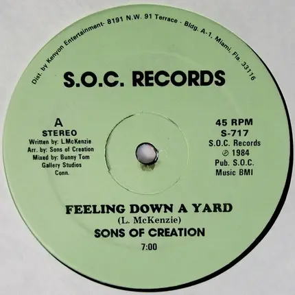 Sons Of Creation - Feeling Down A Yard