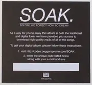 LP - Soak - Before We Forgot How To Dream - Gatefold Sleeve, White Vinyl