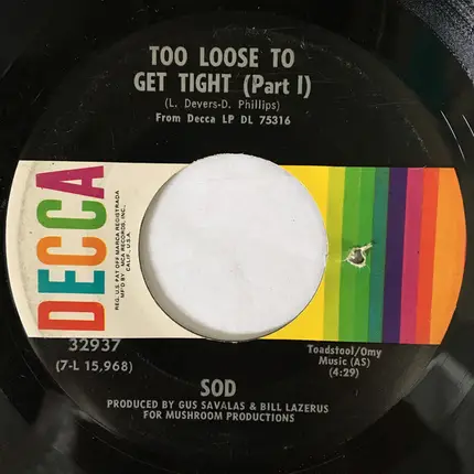 Sod - Too Loose To Get Tight