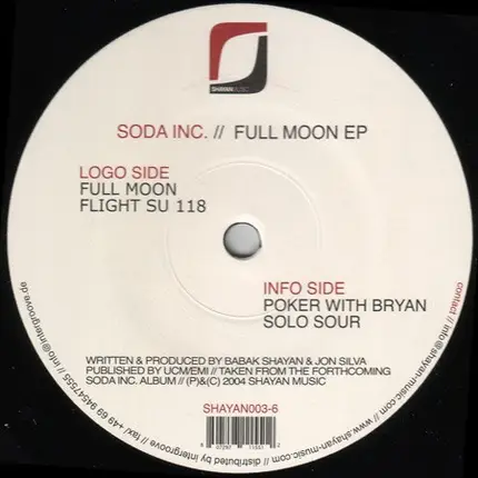 Soda Inc. - Full Moon EP