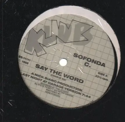 Sofonda C. - Say The Word