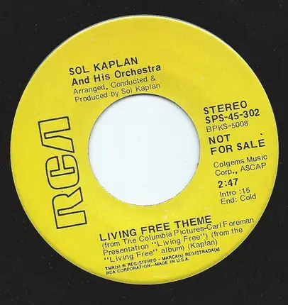 Sol Kaplan - Living Free Theme