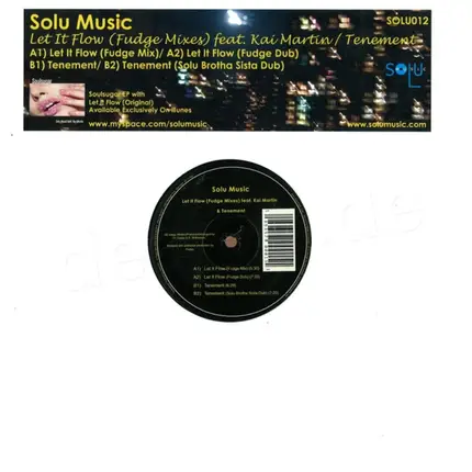Solu Music - Let It Flow (Fudge Mixes) / Tenement