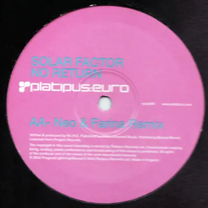 Solar Factor - No Return