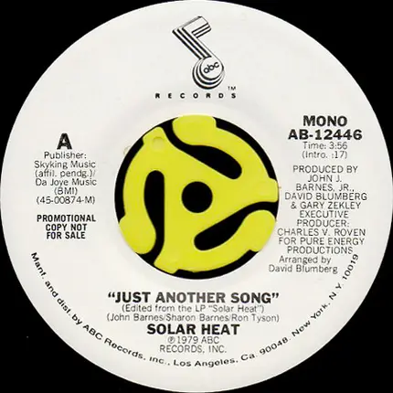 Solar Heat - Just Another Song
