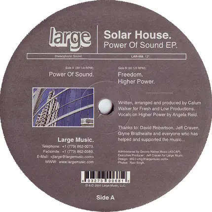 Solar House - Power Of Sound EP